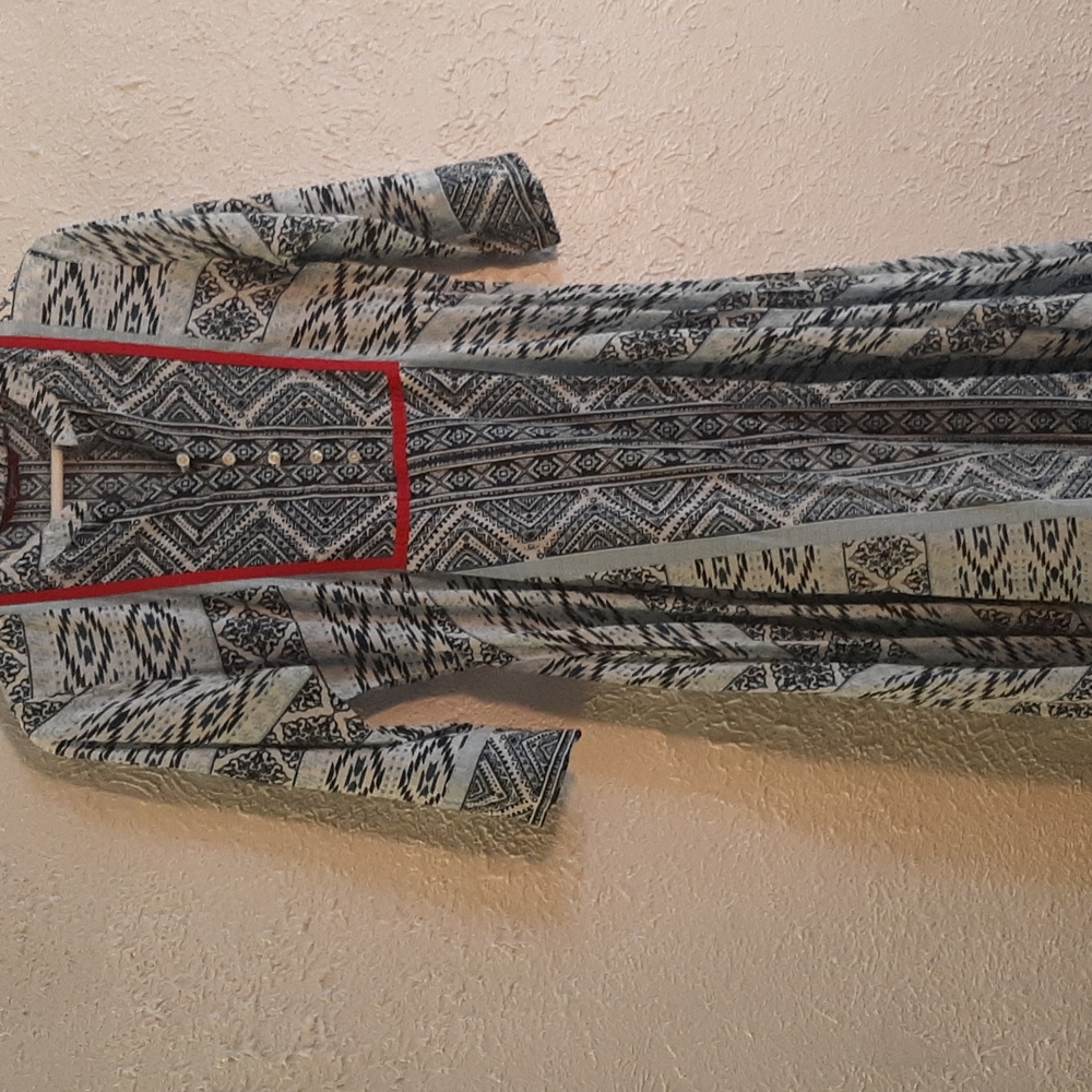 Blue/white Long Dress or Kameez (medium)